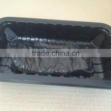 Black Pp Disposable Supermarket Meat Trays