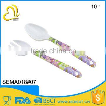 high quality melamine plastic spoon and fork set