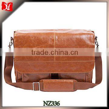 custom made genuine Leather dslr camera bag shoulder bag