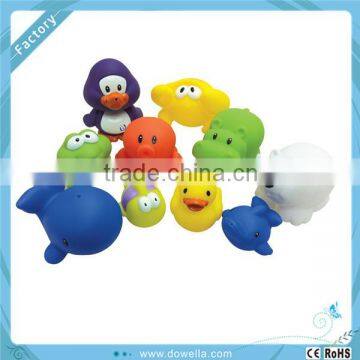 Eco-friendly vinyl material kids play sound effect animal toy