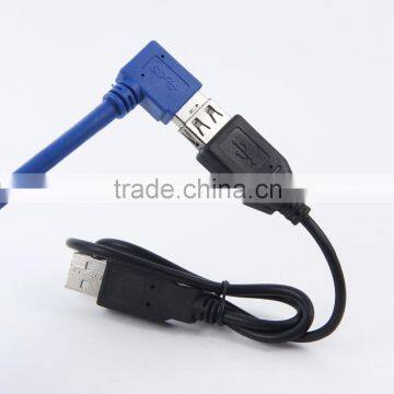 90 degree USB3.0 extension cable,Low profile super flexible usb cable 90 degree micro usb cable