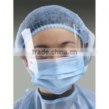 Disposable 3ply medical face shield visor mask/ face mask with shiled                        
                                                Quality Choice