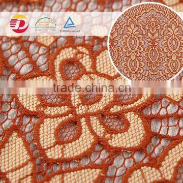 wholesale cheap nylon cotton best sale fall plate 3d softtextile cord lace fabric for accessories