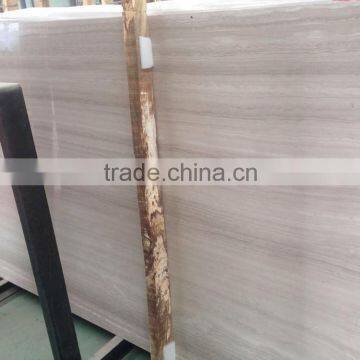 White wood marble polished slabs, white serpegginate