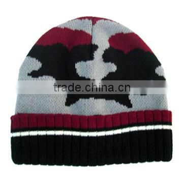 Knitted Hat, jacquard knitting hat