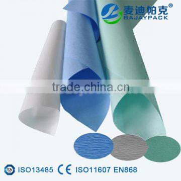 Single use isolation Sterilization crepe paper for hospital