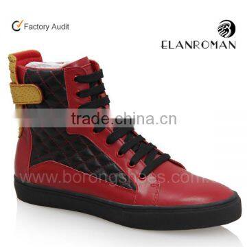 High quality shoes red leather custom sneakers casual sneaker