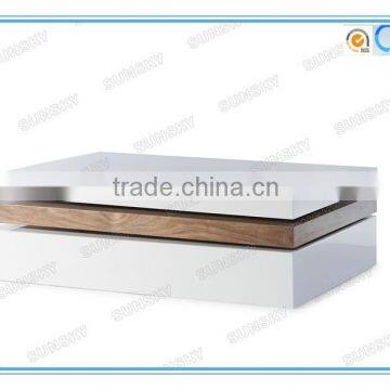 Rectangle Rotation Wood Coffee Table With Storage for Sale SK1243 photo-2