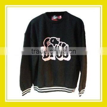 2016 Fashion Products Bros Sleeping Baby Rinne Women Printed Long Sleeve Black Sweater