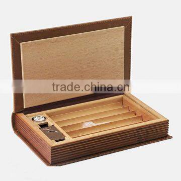 New Book Type pu Leather Humidor Wholesale photo-3