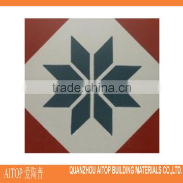 Leaf texture cement natural design printing floor tile wholesale China cement tiles flooring decoration high grade building