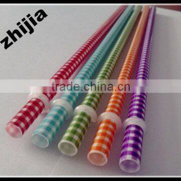 Eco-friendly hard colored drinking straws for bar