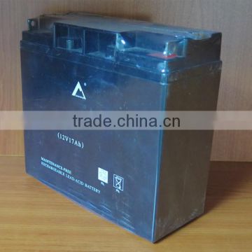 MSDS approved maintenance free solar battery 12v 17ah for wind solar system gel battery ups battery 17ah