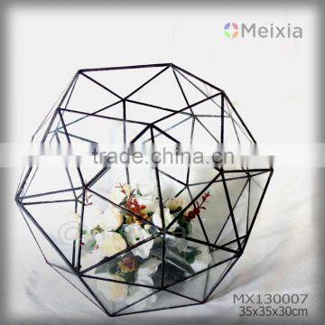 MX130007 tiffany stained glass terrarium geometric for plant holder planter home decoration item                        
                                                Quality Choice