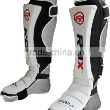 RDX Leather Gel Sleek Shin Instep Pads W