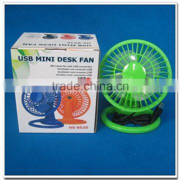 Adjustable plastic usb mini desk fan for hot days