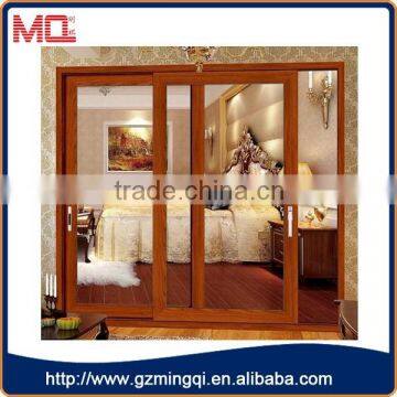 Modern bedroom glass doors design