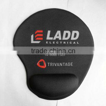 Promotional mouse pad with Gel wrist rest for advertisement