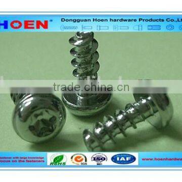 Pan head torx drive Thread Forming Screw for Plastics PT screw