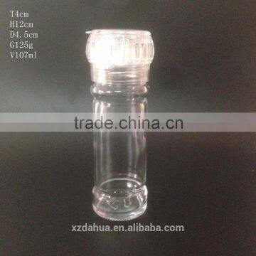 100ml glass spice salt and pepper grinder bottle