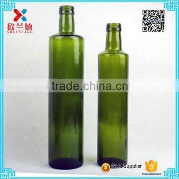 250ml /500ml/750ml/1000ml food grade brown/dark green/green square and round shape olive oil glass bottle