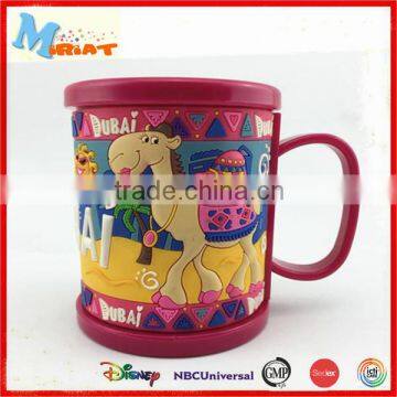 Eco-Friendly Feature soft pvc kids personalized plastic mugs