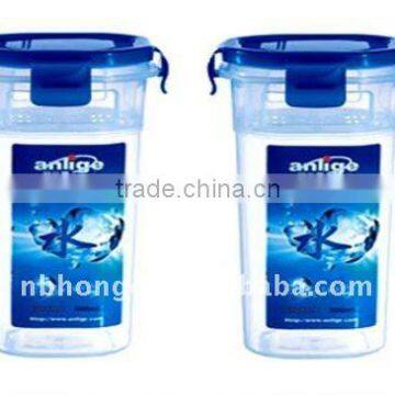 400ml Square Plastic Cup with Lid