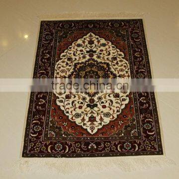 handmade silk carpet turkish hand knotted silk prayer rug carpet