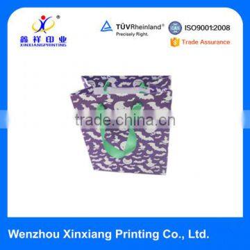 2015 New product custom recycle paper bags with handles wholesale