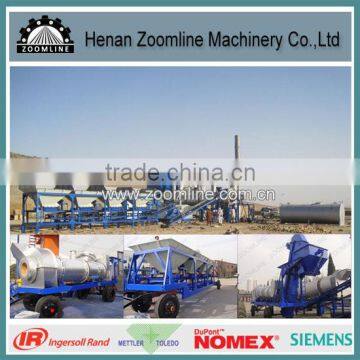 ZOOMLINE Brand 20T/HR Portable Drum Asphalt Mix Plant