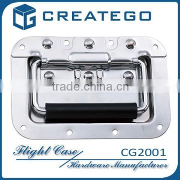 Metal recessed handle for flight case road case