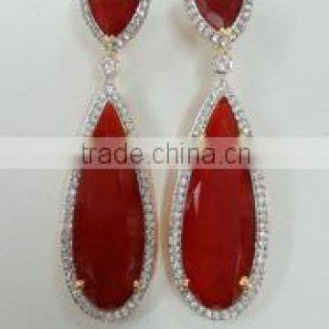 cubic zirconia color stone earring 250x250