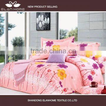 100% microfiber disperse printting luxury quilt cover set with zipper