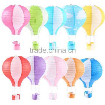 Customized Printed Decor Hot Air Balloon Paper Lantern