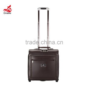 pu leather pilot flight bag boarding suitcase