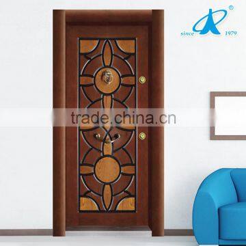 flat design steel wooden turkish armored door