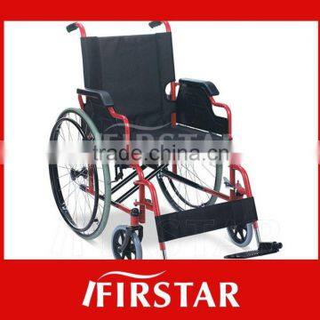 Aluminum folding and lightweight wheel chair for disabled