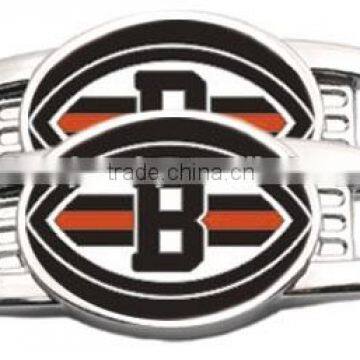 Sports Season Popular NFL Team Logo Shoelace Charms Cleveland Browns Football Charm