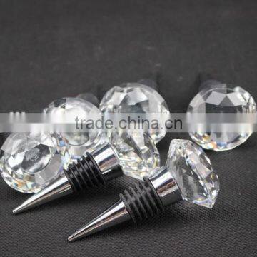 Semicircle Faceted Crystal Bottle Stopper Wholesale