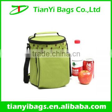 Insulated lunch box with thermal pvc ice bag for wine