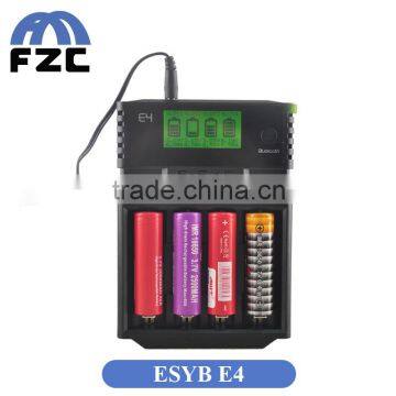 Alibaba China Supplier Best Selling 4 Slots 18650 Li-ion Battery Charger Original ESYB E4 With Bluetooth