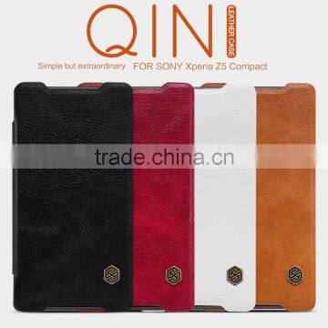 New arrived classic stylish leather case For Sony xperia z5 comapct