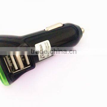 Hot selling NEW design dual usb car charger for Samsung with 5V 3.1A output customized logo