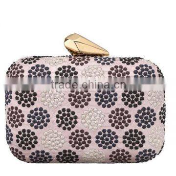 EV1124 Embroidery buckle hot sale evening clutch bags woman