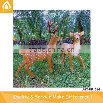 Casting Decorative Garden Life Size Resin Deer Statues For Sale