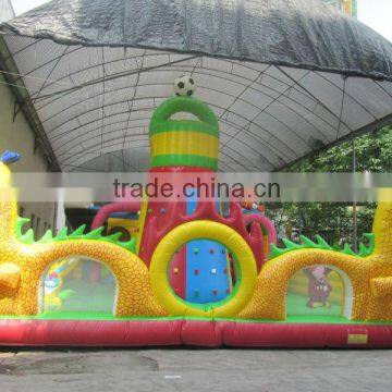 hot sale Inflatable dragon climbing slide combo game