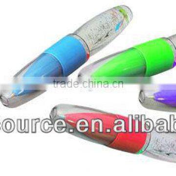 Promotional Liquid Light Ball Pen light pen