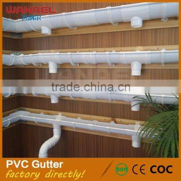 Rain gutter carrying system 5.2inch K-style pvc roofing rain gutter system for vietnam                        
                                                                                Supplier's Choice