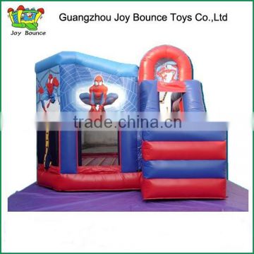 wholesale jumpers inflatable spiderman castle , giant inflatable castle slide for adult