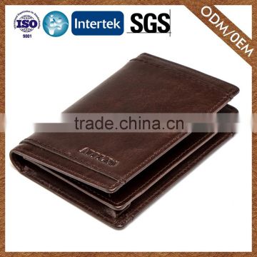 Top Grade Oem 100% Leather Soft Genuine Leather Purse